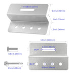Solar Panel Mounting Brackets,4PCS Aluminum Z Brackets Kit with Hex & Self-Tapping Screws for RV Roof,Boat,Van,Camper-Easy Install,Waterproof