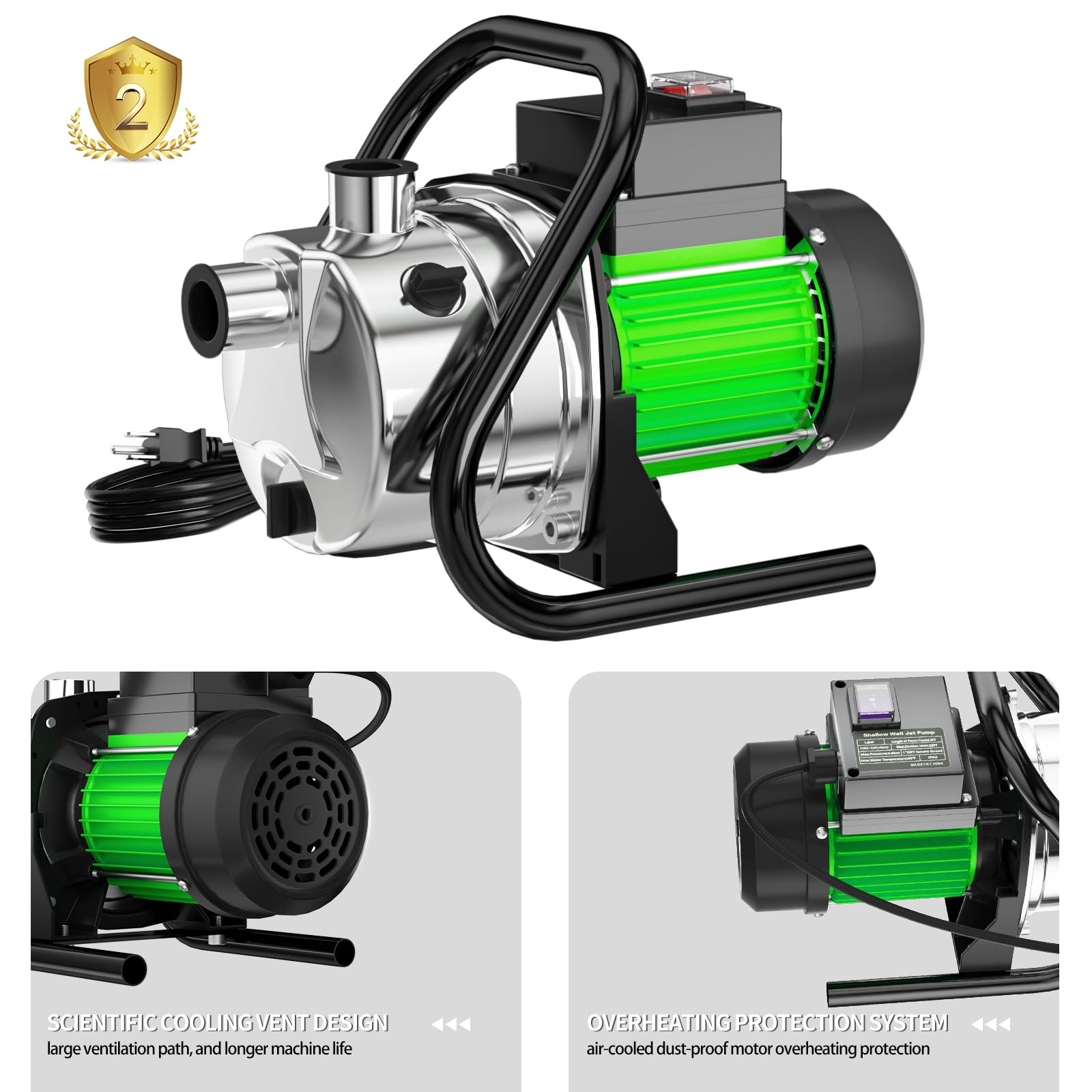 SHANGDA Water Transfer Pump Electric 1.6HP