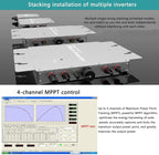 Solar Micro Inverter, Waterproof Wvc-2000W Grid Tie Mppt Pure Sine Wave 120 230V Automatic Identification Power Inverters Solar Grid Tie Micro Inverter