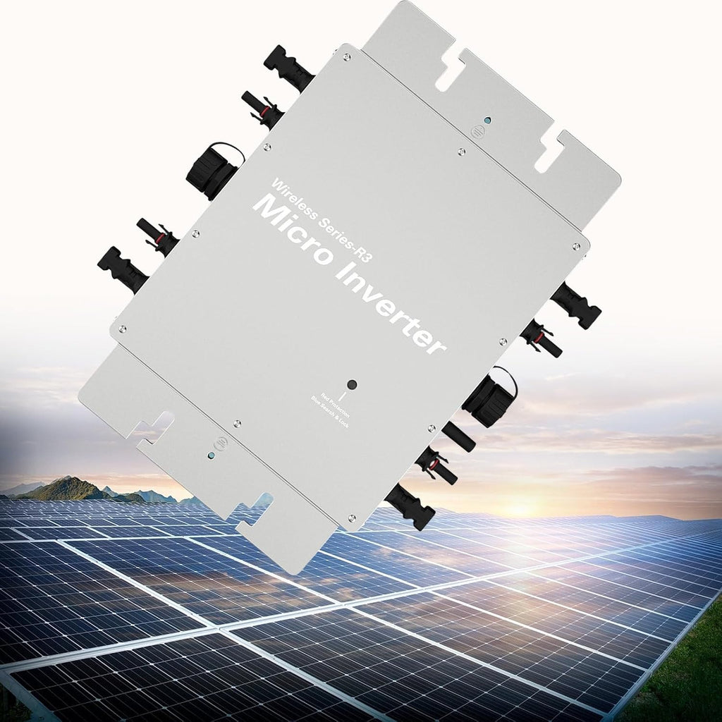 Solar Micro Inverter, Waterproof Wvc-2000W Grid Tie Mppt Pure Sine Wave 120 230V Automatic Identification Power Inverters Solar Grid Tie Micro Inverter
