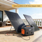 DC 8mm Adapter Cable Compatible for Jackery,Solar Connector Converter,Solar Panel Adapter with DC7909 to DC8020/DC5525 Connector,Compatible with MC-4 to DC 8MM/0.3IN Extension Cable