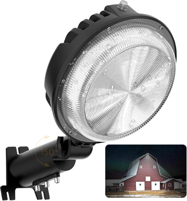 LED Barn Light, 150W 20000LM Yard Area Lights Dusk to Dawn Outdoor Lighting with Upgraded Photocell 6500K Adjustable Angle Daylight IP66 Waterproof Street Lights for Security/Farmhouse/Garage Hover Image