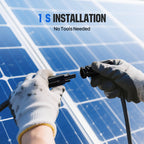 ECO-WORTHY Integrated Solar Connector 2-4 Y Branch Parallel PV Adapter Cable Wire Plug Tool Kit for Solar Panel(M/FF+F/MM)