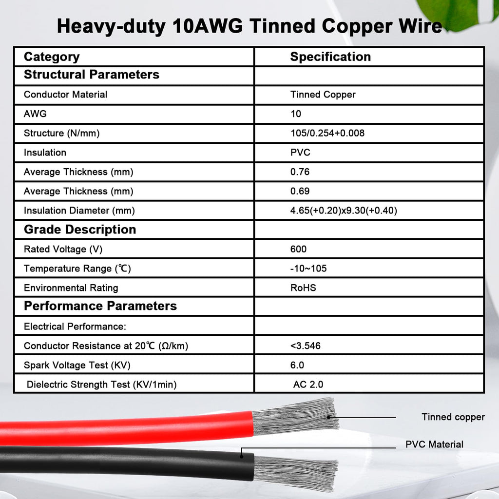 XRDS -RF 10AWG SAE to Solar Panel Connector Cable 1FT 2PCS, Heavy-Duty Tinned Copper, Solar Extension Cable with SAE Polarity Reverse Adapter for Solar Power Systems and Battery Connections