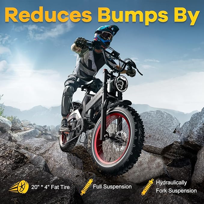 Vélo électrique pliant pour adultes 1000W (2000W en crête)