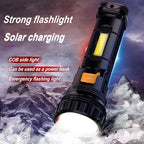 Solar/Rechargeable Multi Function 1000 Lumens LED Flashlight