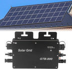 800W Solar Grid Tie Micro Inverter, Control Automatic Identification Power Inverters DC to AC Solar Inverter 120V 230V(Black US Plug)