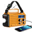 Eoxsmile Emergency Radio with NOAA Weather Alert, 5000mAh Solar Hand Crank Portable AM/FM Shortwave Radio, Rechargeable Battery Powered, USB Charger, Flashlight, SOS Alarm for Home Outdoor Survival
