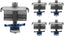 SPEC158-5PK Solar Panel End Clamps for 1-5/8 in. Steel Strut Channel, Solar Panel Kit with End Clamps and Cone Nuts for Mounting Solar Panels, Pack of 5