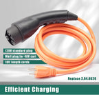 YUXIVCNE ST-031016-PT Charging Power Cord Replacement for Evolution ICON EV Golf Carts, 120V 3 Pin Charge Cable Assembly Replace 2.04.0620