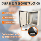NBCYUNER 16x12x8 Electrical Enclosure Box NEMA 4 Outdoor Enclosure, IP66 Waterproof & Dustproof Cold-Rolled Carbon Steel Hinged Junction Box for Outdoor Indoor Use