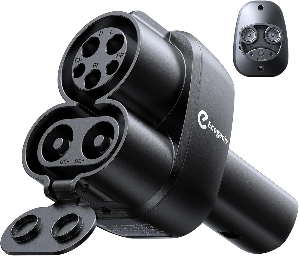 Ecogenix Upgraded 2In1 CCS & J1772 to Tesla Adapter, 250KW Fast CCS1 to Tesla Charging Adapter, Fit for 2021-2026 Tesla Model Y, 3, S, X, Compatible with CCS1& J1772 Level 1 2 3 Charging Stations