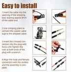 8AWG Solar Panel Extension Cable,1500V IP68 Solar Wire with PV Female and Male Connector, Great for RV, Home, Boat & Solar Panel Systems(20Ft)