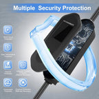 Portable Electric Car Charger Type 2 with NEMA 5-15 Plug, 8-16Amp,110VAC, Delayed Charging 1-12hr, 5m(16.4ft)