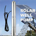 1pcs 3HP Hybrid AC Solar Power High Pressure Well Pump Max Head 120M Agricultural Drip Irrigation Sprinkler Booster Water Pumps
