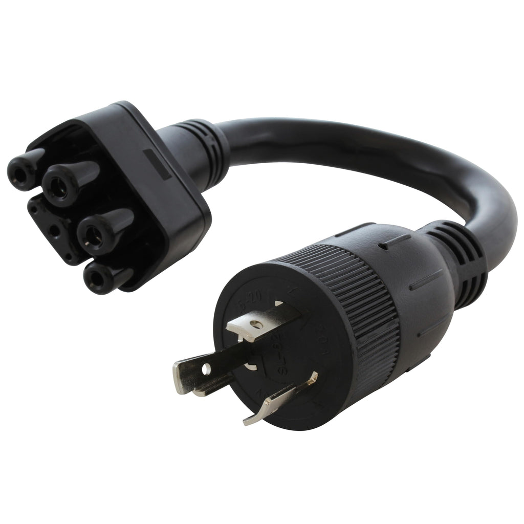 AC WORKS EV Charging Adapter for Tesla Use (TT-30P RV/Trailer 30A Gen2)