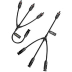 BougeRV Solar Connectors Y Branch Parallel Adapter Cable Wire Plug Tool Kit for Solar Panel