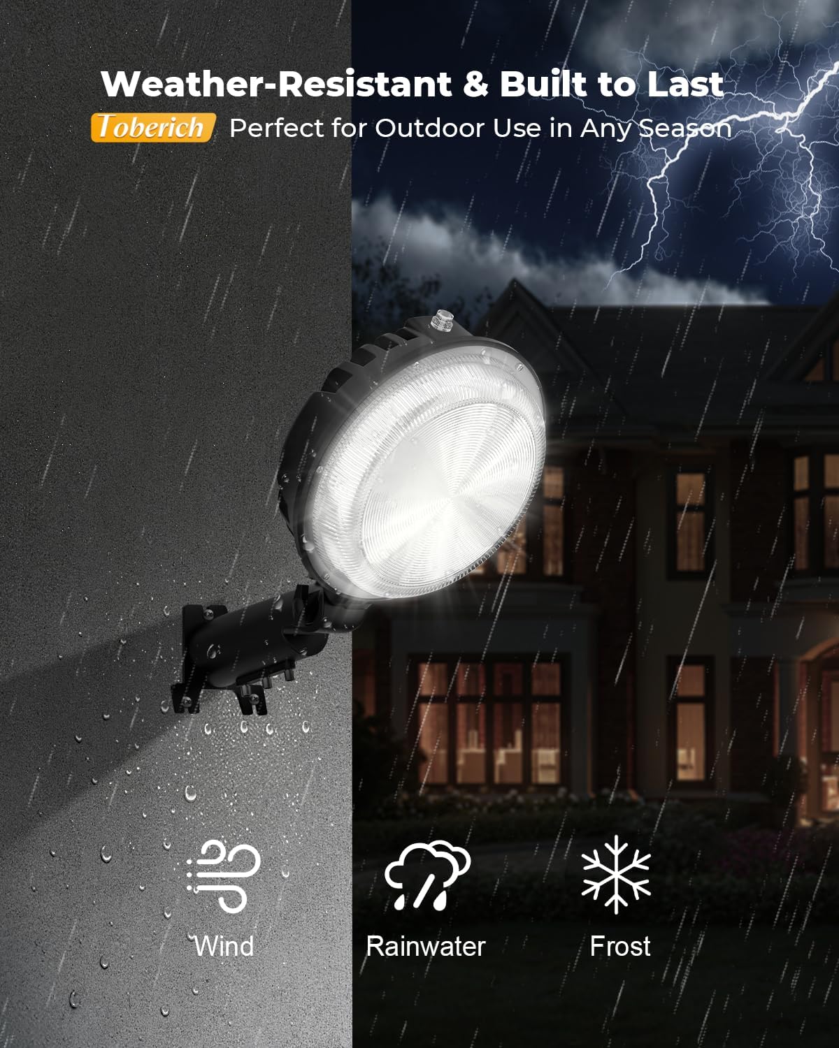 LED Barn Light, 150W 20000LM Yard Area Lights Dusk to Dawn Outdoor Lighting with Upgraded Photocell 6500K Adjustable Angle Daylight IP66 Waterproof Street Lights for Security/Farmhouse/Garage