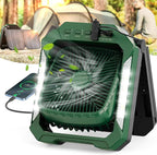 Ventilateur de camping à batterie solaire