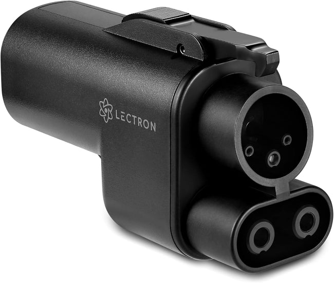 Lectron NACS to CCS Electric Vehicle Adapter with Interlock - (500A/1,000V) - Compatible with Tesla Superchargers - CCS1 EV Fast Charging with Vortex Plus [Check Automaker for Compatibility] - UL 2252 Hover Image