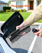 Nacs to J1772 Adapter, Portable Tesla to J1772 Adapter with Fixed Lock Works IP65, Max 80A 250V Converter Compatible with Nacs Wall Mobile Connector Target Chargers for All J1772 EVs Black