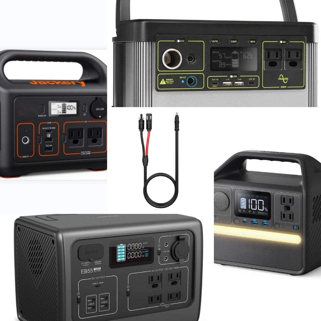Solar ConnectorsTo DC7909, DC8020 Adapter Perfectly Solar Connector, Compatibility with Jackery Portable Power Station, Solar Panel Extension Cable, 12AWG Heavy Wire