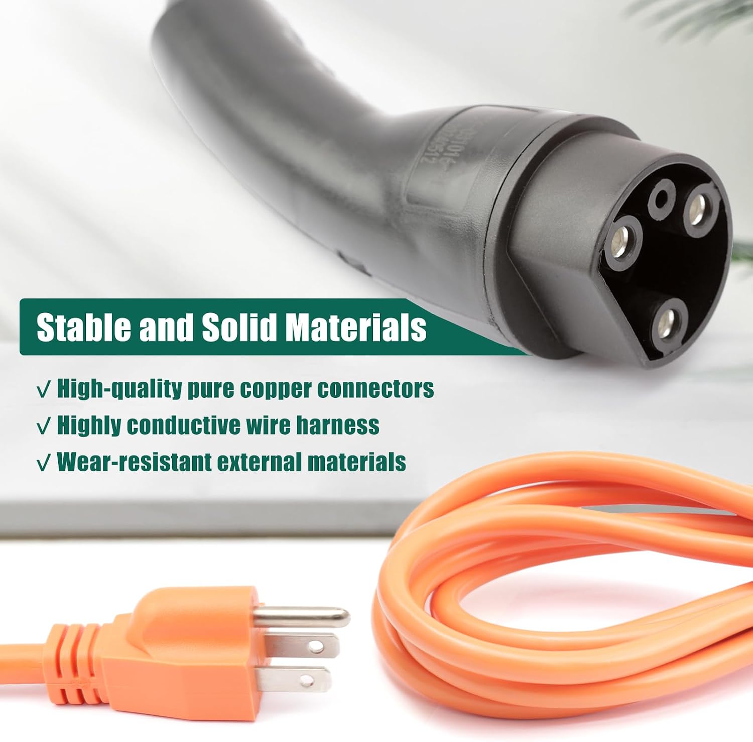 YUXIVCNE ST-031016-PT Charging Power Cord Replacement for Evolution ICON EV Golf Carts, 120V 3 Pin Charge Cable Assembly Replace 2.04.0620