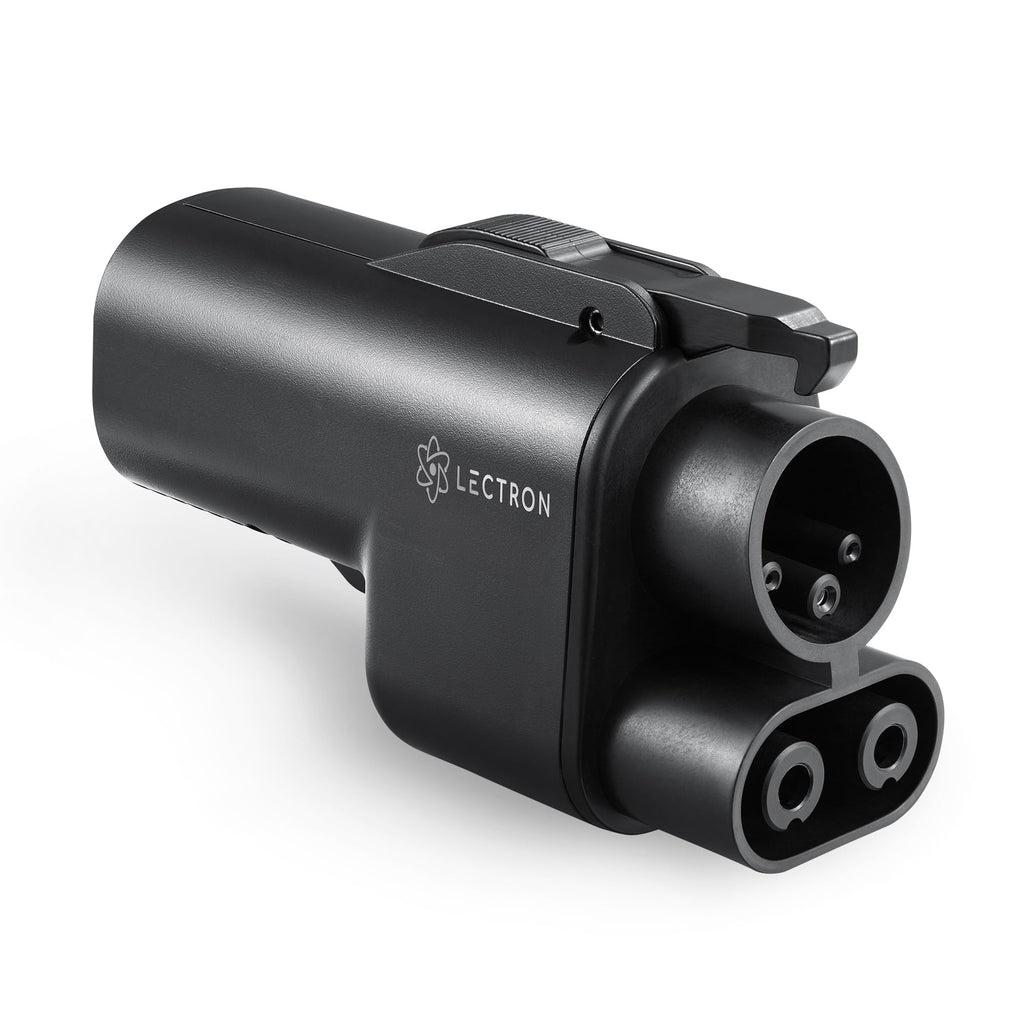 Lectron NACS to CCS Electric Vehicle Adapter with Interlock - (500A/1,000V) - Compatible with Tesla Superchargers - CCS1 EV Fast Charging with Vortex Plus [Check Automaker for Compatibility] - UL 2252