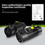Type 1 to Type 2 EV Charging Adapter 32A 7KW SAE J1772 Charger to IEC 62196 Electric Vehicles Charging Converter (Regular Version)