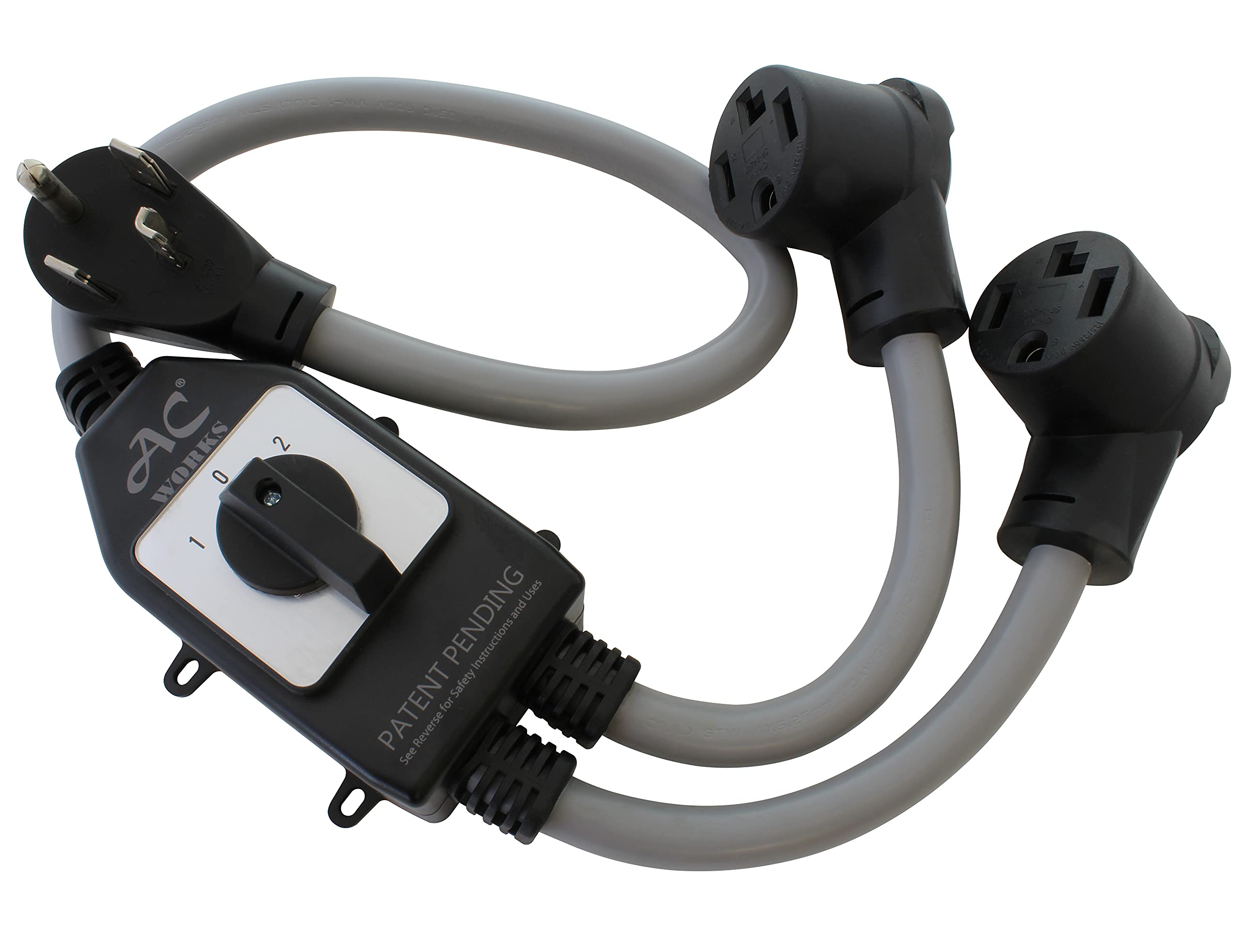 AC WORKS EV Charging Adapter for Tesla Use (TT-30P RV/Trailer 30A Gen2)