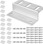 Z Brackets Solar Panel Mounting Kit (16 Pack) - Heavy Duty Corrosion-Resistant Aluminum for RV, Boat, Roof & Off-Grid Installations