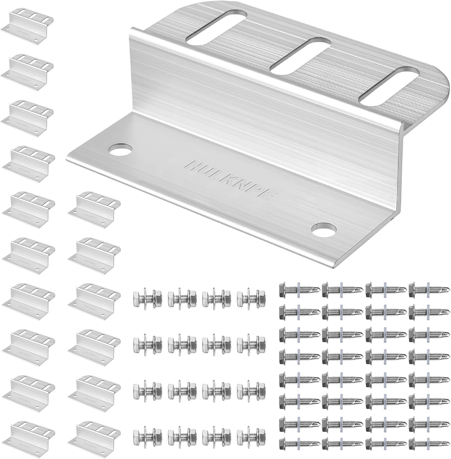 Z Brackets Solar Panel Mounting Kit (16 Pack) - Heavy Duty Corrosion-Resistant Aluminum for RV, Boat, Roof & Off-Grid Installations