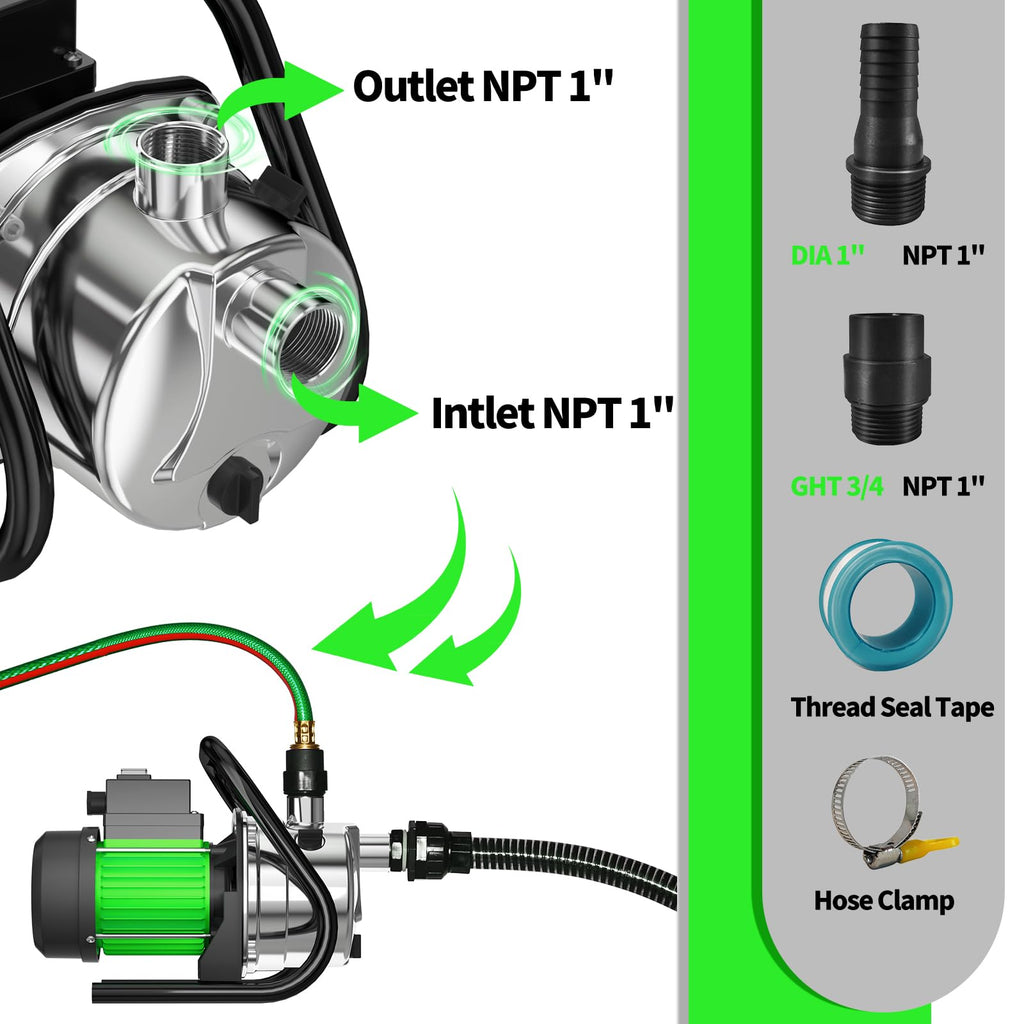 SHANGDA Water Transfer Pump Electric 1.6HP