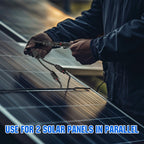 ECO-WORTHY Solar Connectors Y Branch Parallel PV Adapter Cable Wire Plug Tool Kit for Solar Panel(M/FF+F/MM)