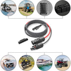 TAIFU Solar Panel Connectors to SAE Adapter Cable, 11FT 10AWG Solar Extension Cable with SAE Polarity Reverse Adapter for RV Solar Panel Caravan Battery Charger Kit