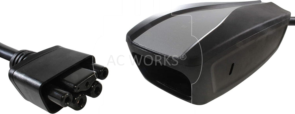 AC WORKS EV Charging Adapter for Tesla Use (TT-30P RV/Trailer 30A Gen2)