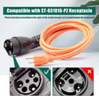 YUXIVCNE ST-031016-PT Charging Power Cord Replacement for Evolution ICON EV Golf Carts, 120V 3 Pin Charge Cable Assembly Replace 2.04.0620