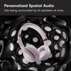 Beats Solo 4 - Wireless On-Ear Bluetooth Headphones, Up to 50-Hour Battery Life, Ultra-Lightweight Comfort, Powerful and Balanced Sound, Apple & Android Compatible - Cloud Pink
