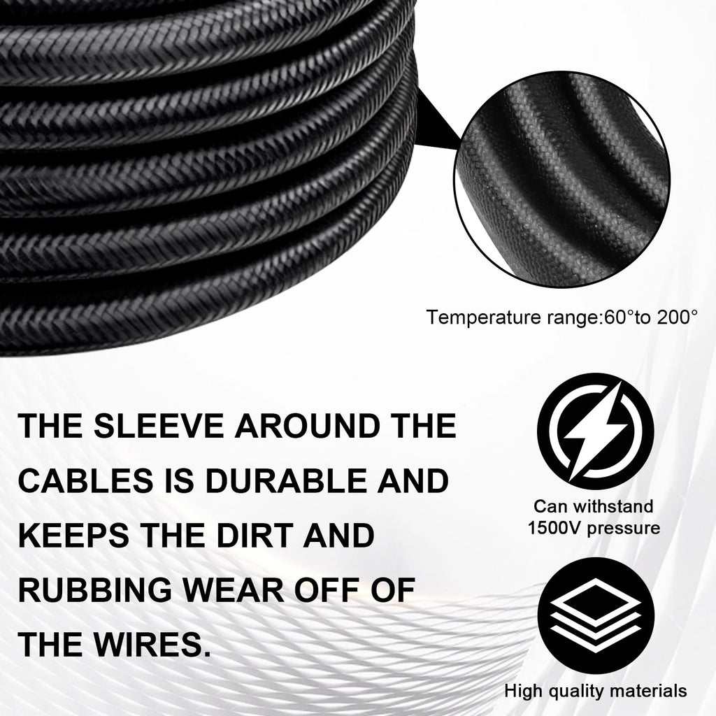 XRDS -RF 8AWG Tinned Copper Wire with Anderson-Style 50A Connectors 2FT, Heavy-Duty Battery Extension Cable for Solar Panel, Inverter, and RV Applications