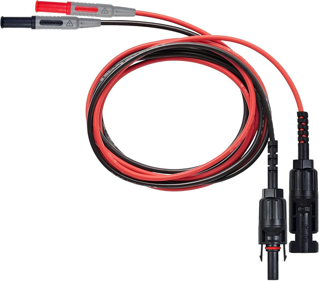 ZIBOO PVLEAD1 Solar to 4mm Test Lead Set, Solar Test Cables Wires 1000V/20A for Photovoltaic Solar Panel System, Compatible with Fluke 87VMAX-PVLEAD1,SMFT-1000 Hover Image