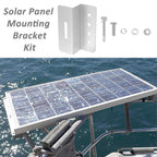 Solar Panel Mounting Brackets,4PCS Aluminum Z Brackets Kit with Hex & Self-Tapping Screws for RV Roof,Boat,Van,Camper-Easy Install,Waterproof