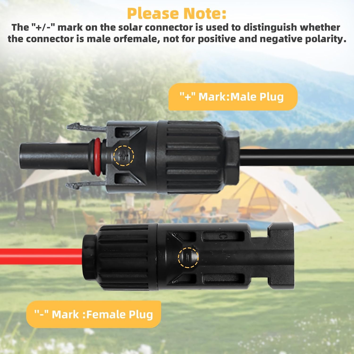 DC 8mm Adapter Cable Compatible for Jackery,Solar Connector Converter,Solar Panel Adapter with DC7909 to DC8020/DC5525 Connector,Compatible with MC-4 to DC 8MM/0.3IN Extension Cable