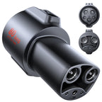 Ecogenix Upgraded 2In1 CCS & J1772 to Tesla Adapter, 250KW Fast CCS1 to Tesla Charging Adapter, Fit for 2021-2026 Tesla Model Y, 3, S, X, Compatible with CCS1& J1772 Level 1 2 3 Charging Stations