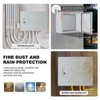 Metal Electrical Enclosure Box, Indoor&Outdoor Electrical Junction Box, Dustproof and Moisture Proof Metal Electrical Box with Safety Lock，Universal Electric Equipment Enclosure Box