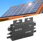 800W Solar Grid Tie Micro Inverter, Control Automatic Identification Power Inverters DC to AC Solar Inverter 120V 230V(Black US Plug)