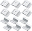 12 Pack Solar Panel Mid Clamps 1.06 Inch Solar Panel Bracket Aluminium Mounting Accessories Aluminum Solar Mid Clamp for Solar Panel Mounting Solar Panel Mid Clamp