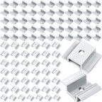 12 Pack Solar Panel Mid Clamps 1.06 Inch Solar Panel Bracket Aluminium Mounting Accessories Aluminum Solar Mid Clamp for Solar Panel Mounting Solar Panel Mid Clamp