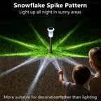 DenicMic Solar Lights Outdoor 10 Pack Waterproof 6000K Cold White LED Stainless Steel Stake Outside Lights for Yard Pathway Garden Driveway Walkway Landscape Path Lighting