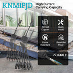 KNMIPJD Solar Panel Connector 6 to 1 Y Branch Parallel Adapter, 30A 1000V 10AWG Tool-Free IP67 Waterproof Cable for Solar Panels (Y Branch, 6to1(1Pairs))