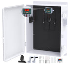 Akwscyby Outdoor Electrical Box, Waterproof Electrical Junction Box IP65 ABS Plastic Enclosure with Fan & Thermostat, Mounting Plate and Hinged Lid (18.1" Hx 12.5" L x 6.3" W)